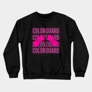 Color Guard Mom Retro flag Crewneck Sweatshirt